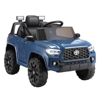 Kids Electric Ride On Car Toyota Tacoma Off Road Jeep Toy Cars Remote 12V Blue - Cosy Abode