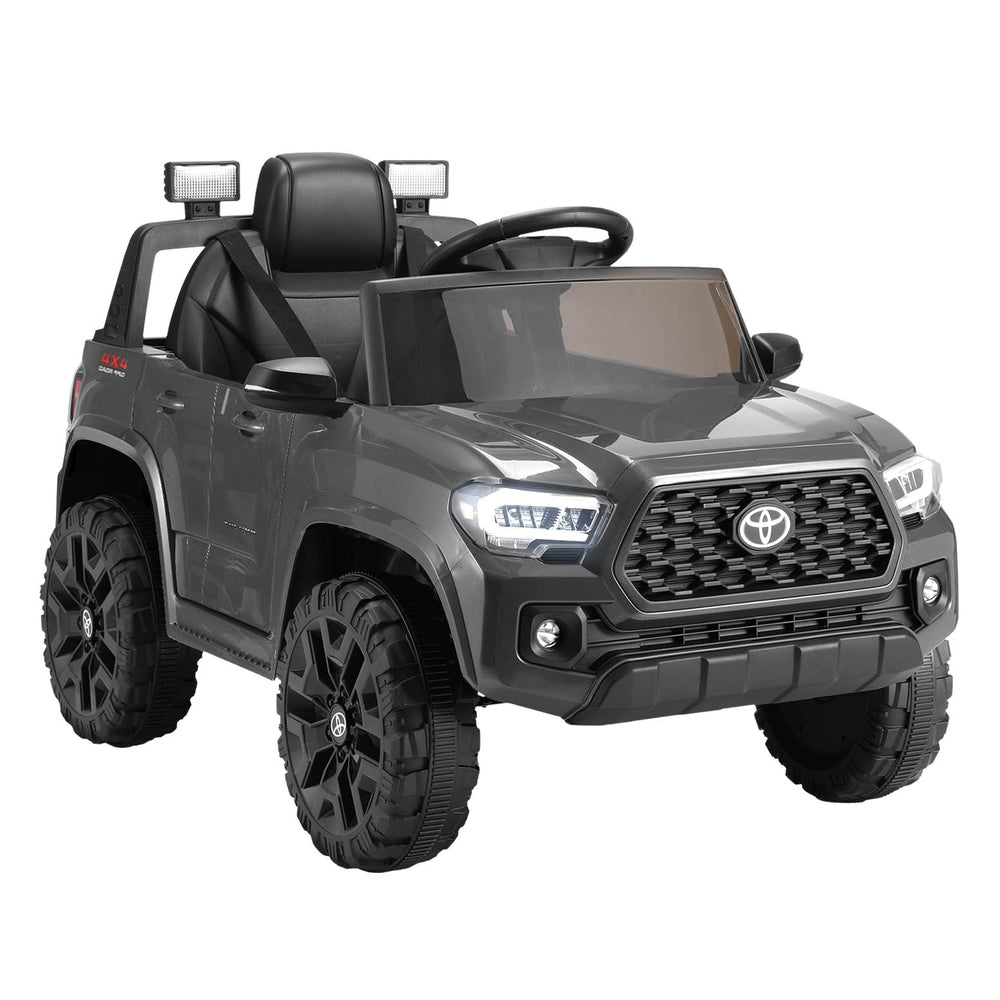 Kids Electric Ride On Car Toyota Tacoma Off Road Jeep Toy Cars Remote 12V Grey - Cosy Abode