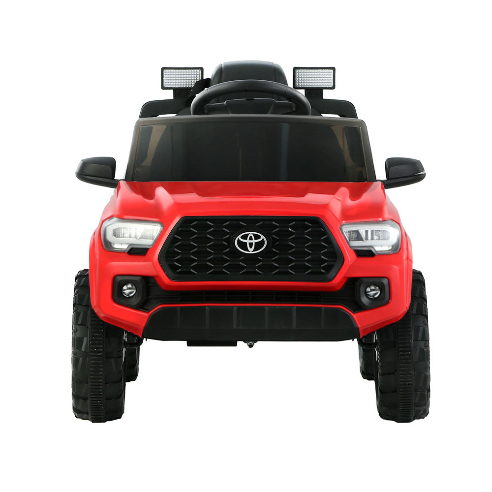 Kids Electric Ride On Car Toyota Tacoma Off Road Jeep Toy Cars Remote 12V Red - Cosy Abode