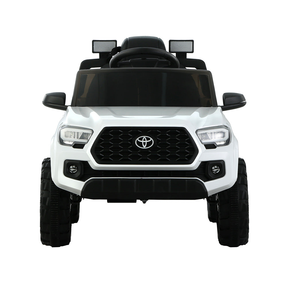 Kids Electric Ride On Car Toyota Tacoma Off Road Jeep Toy Cars Remote 12V Whte - Cosy Abode