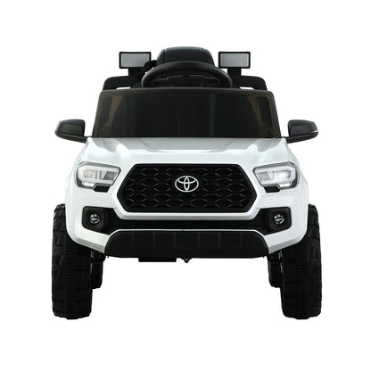 Kids Electric Ride On Car Toyota Tacoma Off Road Jeep Toy Cars Remote 12V Whte - Cosy Abode