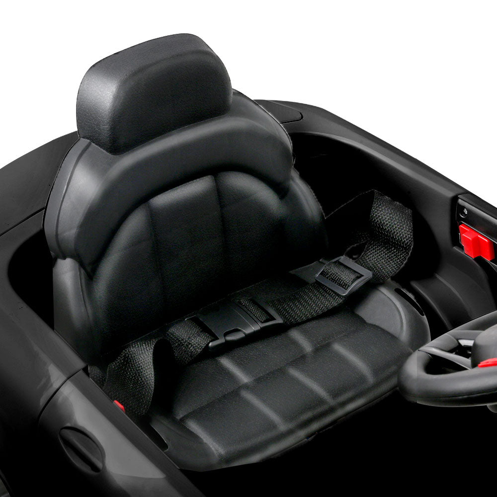 Rigo Kids Electric Ride On Car Toys Cars Horn Music Remote Control 12V Black - Cosy Abode