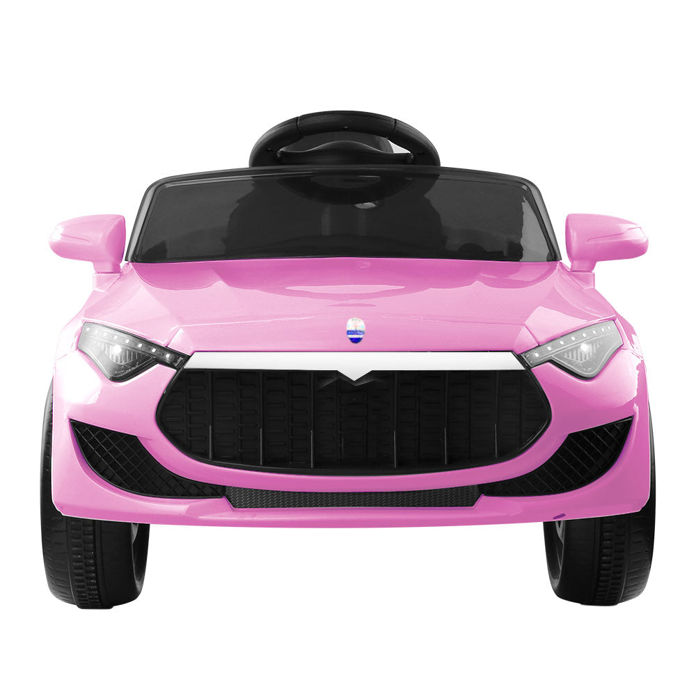 Rigo Kids Electric Ride On Car Toys Cars Headlight Music Remote Control 12V Pink - Cosy Abode
