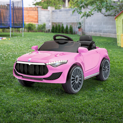 Rigo Kids Electric Ride On Car Toys Cars Headlight Music Remote Control 12V Pink - Cosy Abode
