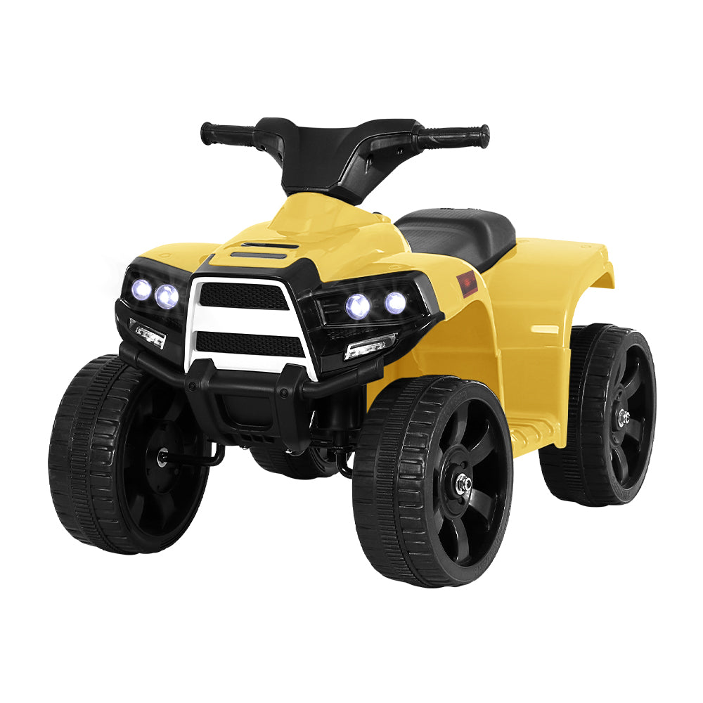 Rigo Kids Ride On ATV Quad Motorbike Car 4 Wheeler Electric Toys Battery Yellow - Cosy Abode