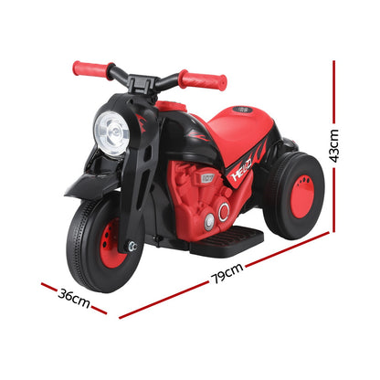 Rigo Kids Electric Ride On Motorcycle with Bubble Maker 6V - Red - Cosy Abode