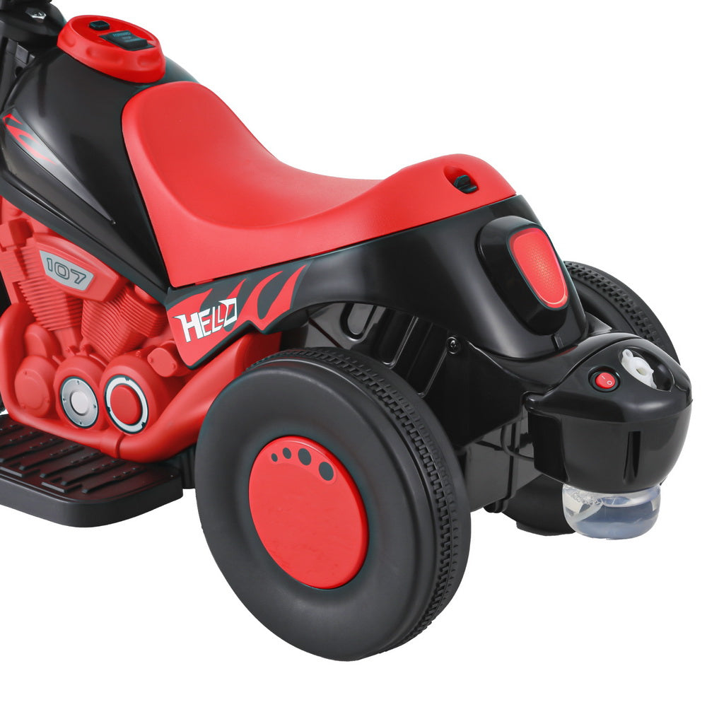 Rigo Kids Electric Ride On Motorcycle with Bubble Maker 6V - Red - Cosy Abode
