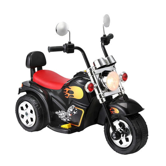 Rigo Kids Electric Ride On Motorcycle with Horn & Music 6V - Black - Cosy Abode