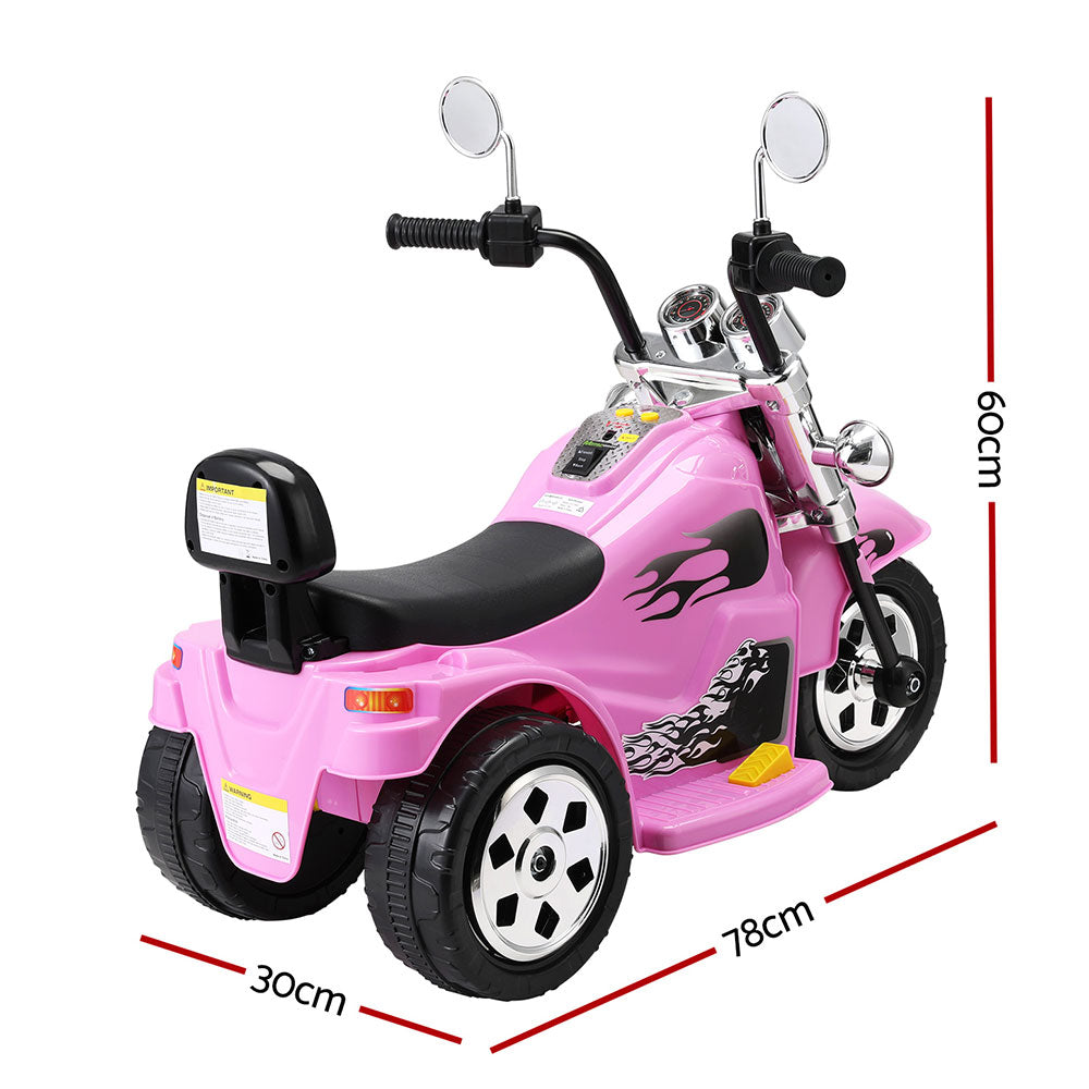 Rigo Kids Electric Ride On Motorcycle with Horn & Music 6V - Pink - Cosy Abode