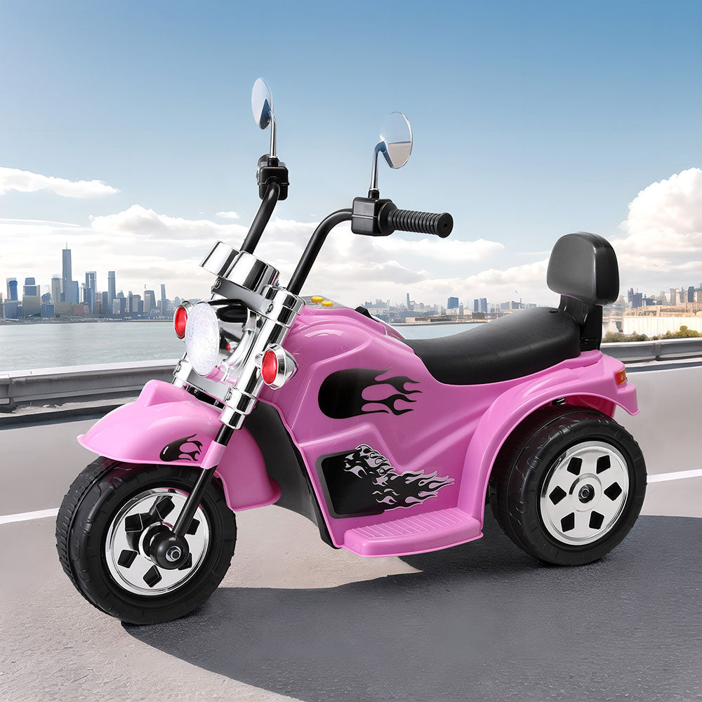 Rigo Kids Electric Ride On Motorcycle with Horn & Music 6V - Pink - Cosy Abode