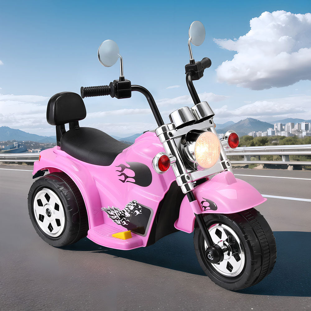 Rigo Kids Electric Ride On Motorcycle with Horn & Music 6V - Pink - Cosy Abode