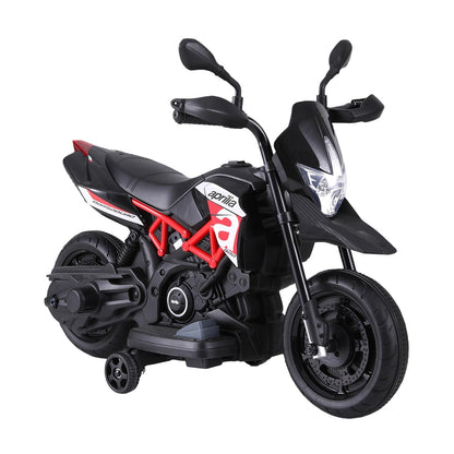 Kids Electric Ride On Motorcycle Aprilia Licensed Dorsoduro 900 - Cosy Abode