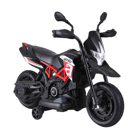 Kids Electric Ride On Motorcycle Aprilia Licensed Dorsoduro 900 - Cosy Abode