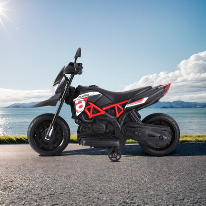 Kids Electric Ride On Motorcycle Aprilia Licensed Dorsoduro 900 - Cosy Abode