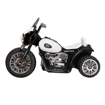Rigo Kids Electric Ride On Police Road Patrol Motorcycle Harley-Inspired 6V Black - Cosy Abode