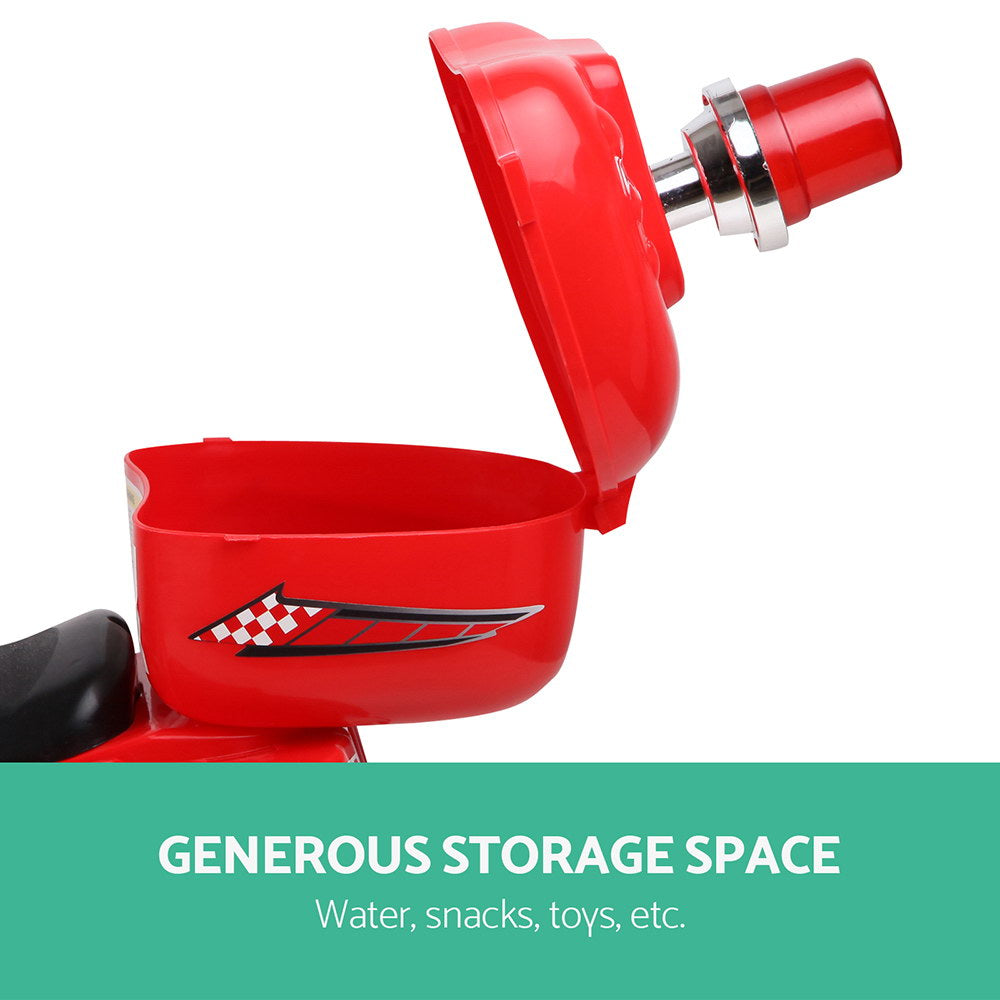 Rigo Kids Electric Ride On Police Motorcycle Motorbike 6V Battery Red - Cosy Abode