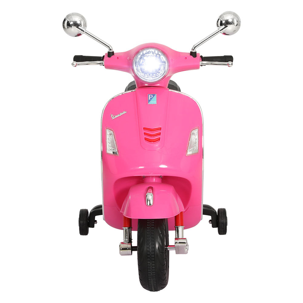 Kids Electric Ride On Motorcycle Vespa Licensed GTS Pink - Cosy Abode