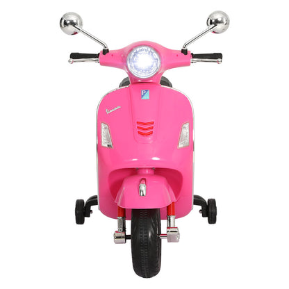 Kids Electric Ride On Motorcycle Vespa Licensed GTS Pink - Cosy Abode