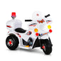 Rigo Kids Electric Ride On Police Motorcycle Motorbike 6V Battery White - Cosy Abode