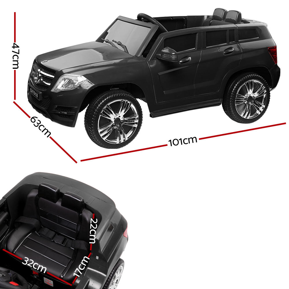 Rigo Kids Electric Ride On Car SUV Mercedes-Benz-Inspired ML450 Remote 12V Black - Cosy Abode