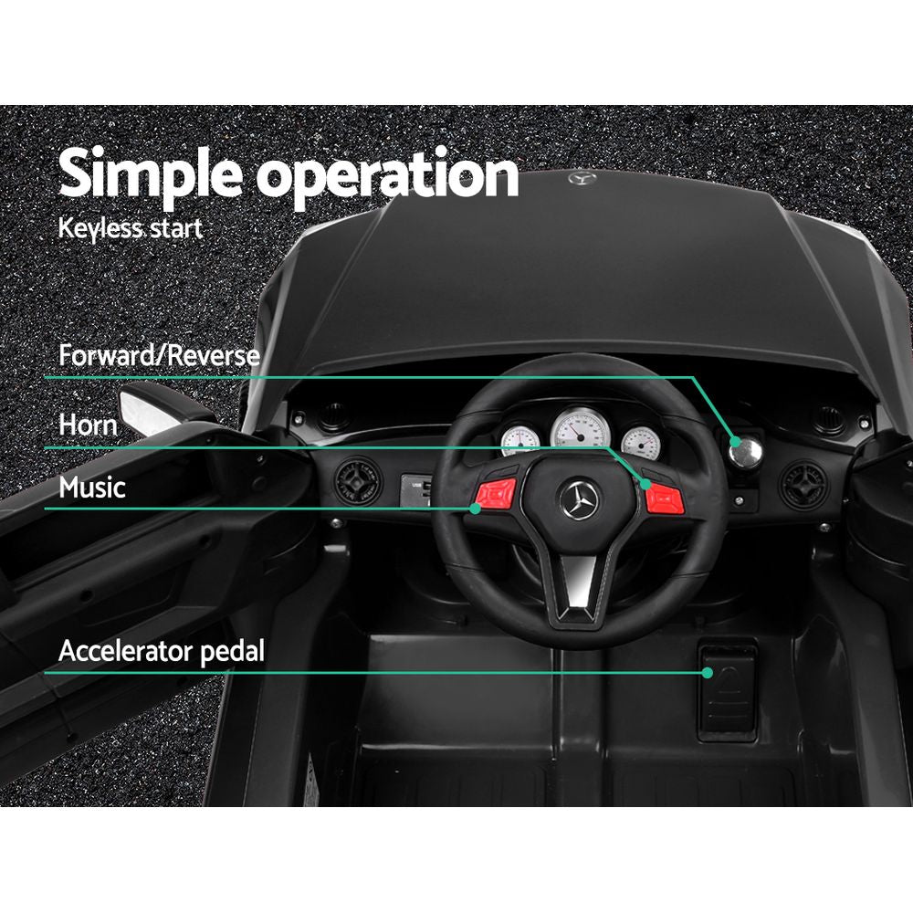 Rigo Kids Electric Ride On Car SUV Mercedes-Benz-Inspired ML450 Remote 12V Black - Cosy Abode