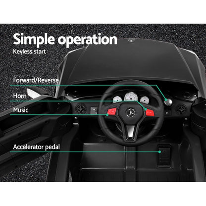 Rigo Kids Electric Ride On Car SUV Mercedes-Benz-Inspired ML450 Remote 12V Black - Cosy Abode