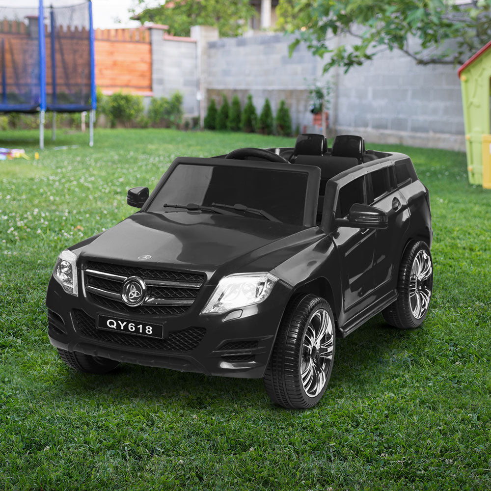Rigo Kids Electric Ride On Car SUV Mercedes-Benz-Inspired ML450 Remote 12V Black - Cosy Abode