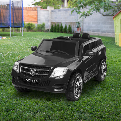 Rigo Kids Electric Ride On Car SUV Mercedes-Benz-Inspired ML450 Remote 12V Black - Cosy Abode