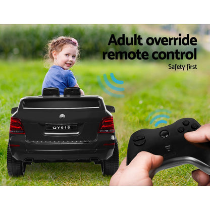 Rigo Kids Electric Ride On Car SUV Mercedes-Benz-Inspired ML450 Remote 12V Black - Cosy Abode
