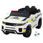 Rigo Kids Ride On Car Electric Patrol Police Toy Cars Remote Control 12V White - Cosy Abode