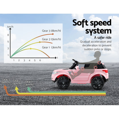 Rigo Kids Electric Ride On Car SUV Range Rover-inspired Cars Remote 12V Pink - Cosy Abode