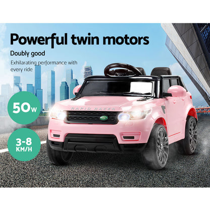 Rigo Kids Electric Ride On Car SUV Range Rover-inspired Cars Remote 12V Pink - Cosy Abode