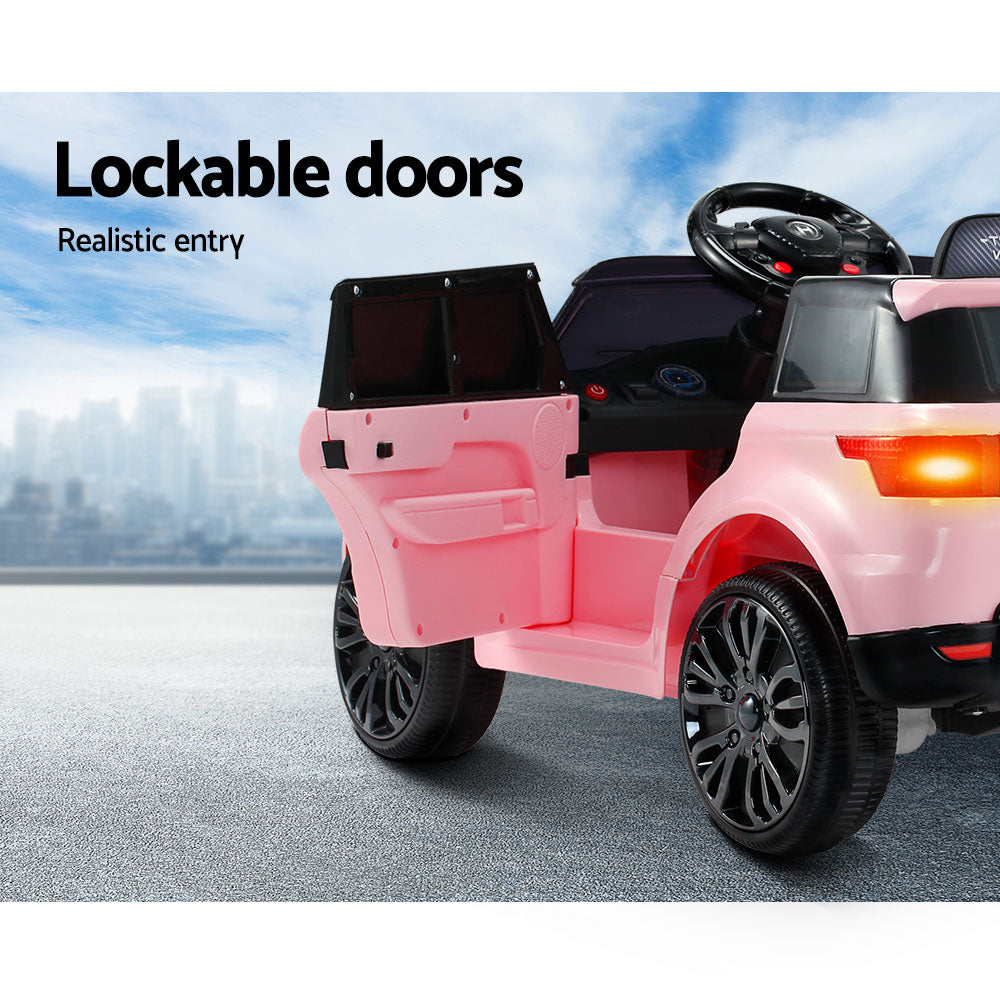 Rigo Kids Electric Ride On Car SUV Range Rover-inspired Cars Remote 12V Pink - Cosy Abode
