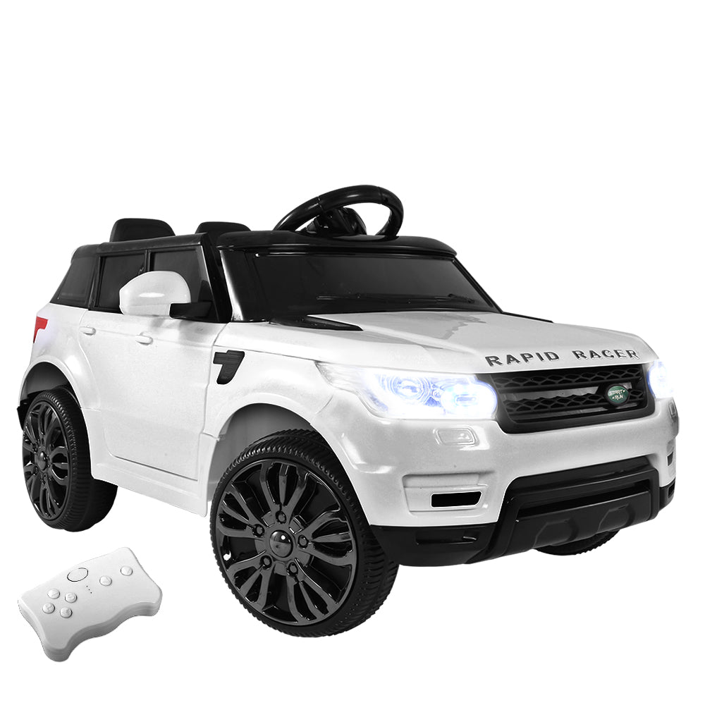 Rigo Kids Electric Ride On Car SUV Range Rover-inspired Cars Remote 12V White - Cosy Abode