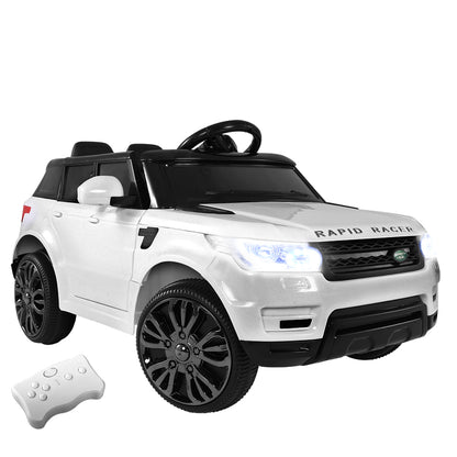 Rigo Kids Electric Ride On Car SUV Range Rover-inspired Cars Remote 12V White - Cosy Abode