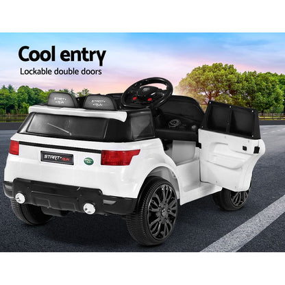 Rigo Kids Electric Ride On Car SUV Range Rover-inspired Cars Remote 12V White - Cosy Abode