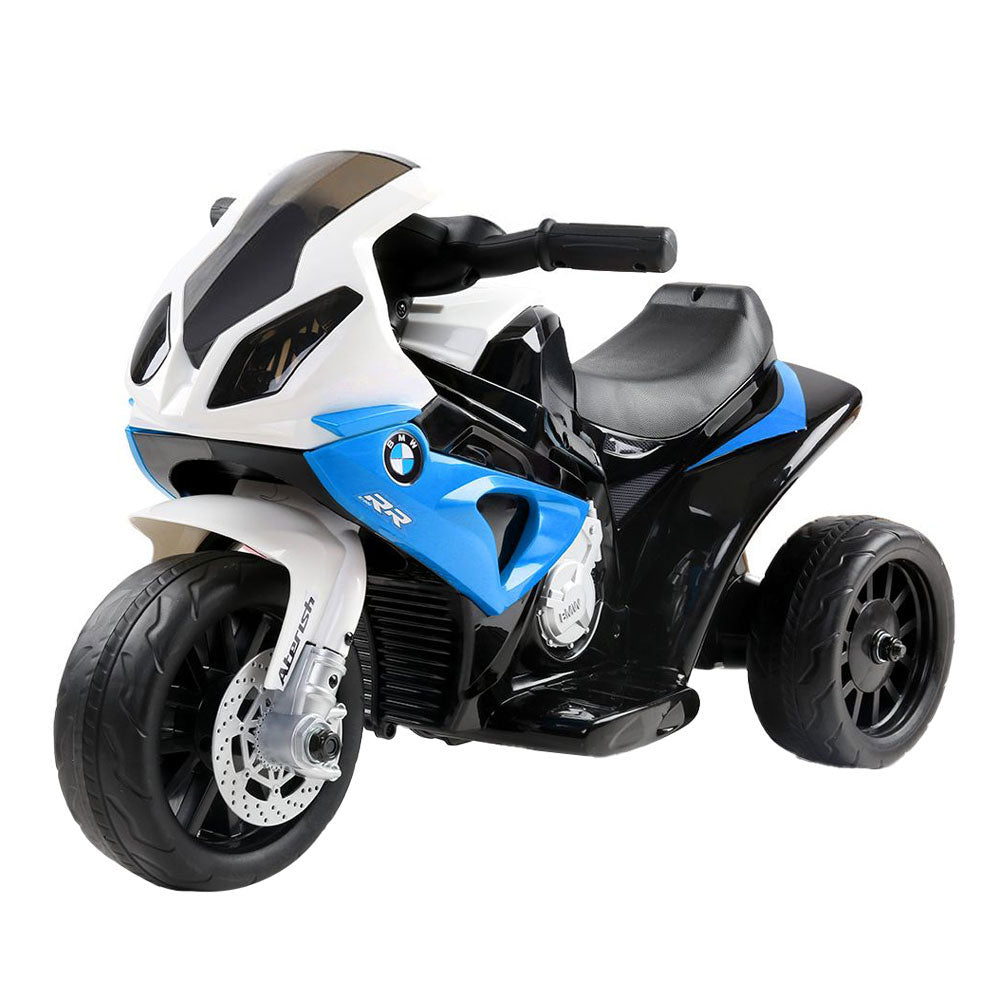 Kids Electric Ride On Police Motorcycle BMW Licensed S1000RR Blue - Cosy Abode