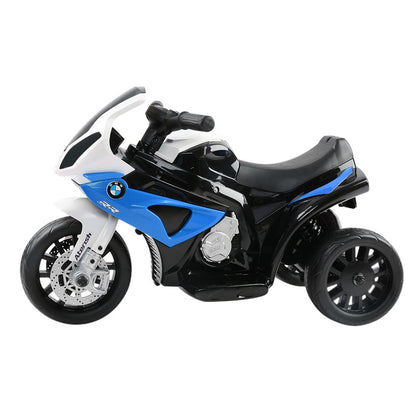 Kids Electric Ride On Police Motorcycle BMW Licensed S1000RR Blue - Cosy Abode