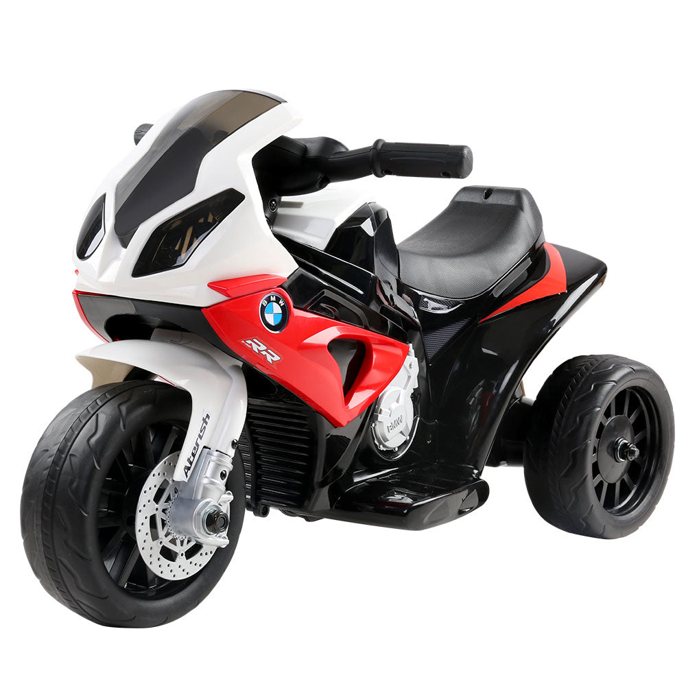 Kids Electric Ride On Police Motorcycle BMW Licensed S1000RR Red - Cosy Abode