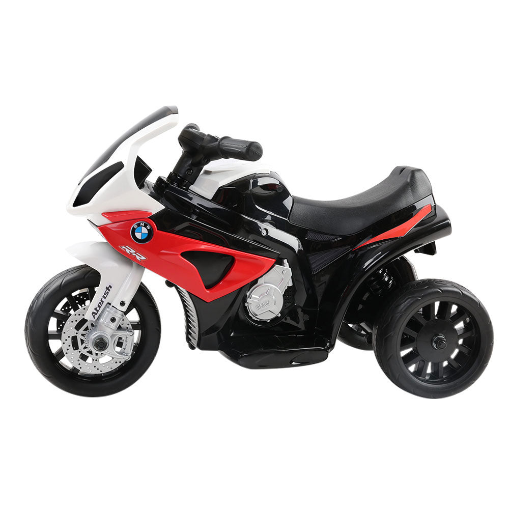 Kids Electric Ride On Police Motorcycle BMW Licensed S1000RR Red - Cosy Abode