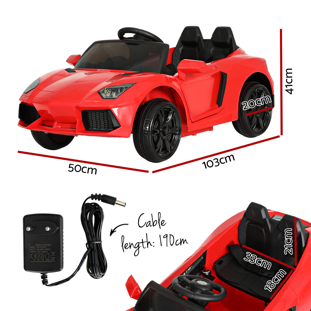 Rigo Kids Electric Ride On Car Ferrari-Inspired Toy Cars Remote 12V Red - Cosy Abode