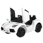 Rigo Kids Electric Ride On Car Ferrari-Inspired Toy Cars Remote 12V White - Cosy Abode