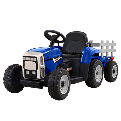 Rigo Kids Electric Ride On Tractor 12V Blue - Cosy Abode