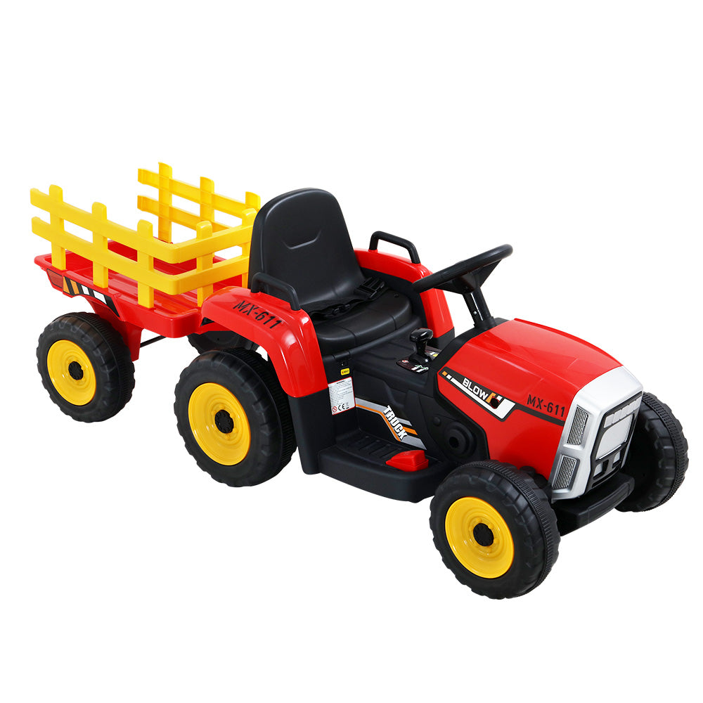 Rigo Kids Electric Ride On Tractor 12V Red - Cosy Abode