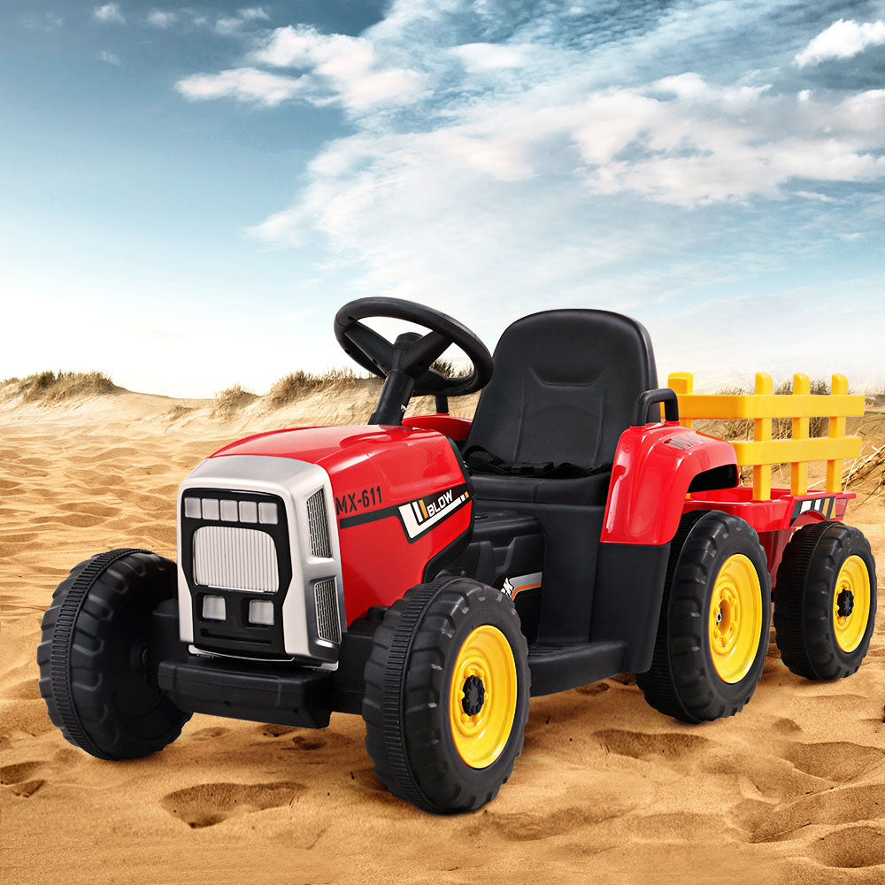Rigo Kids Electric Ride On Tractor 12V Red - Cosy Abode