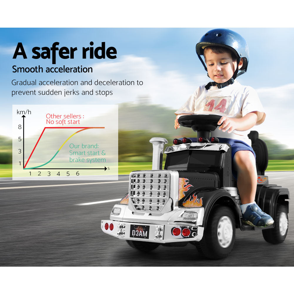 Rigo Kids Electric Ride On Truck 6V Black - Cosy Abode