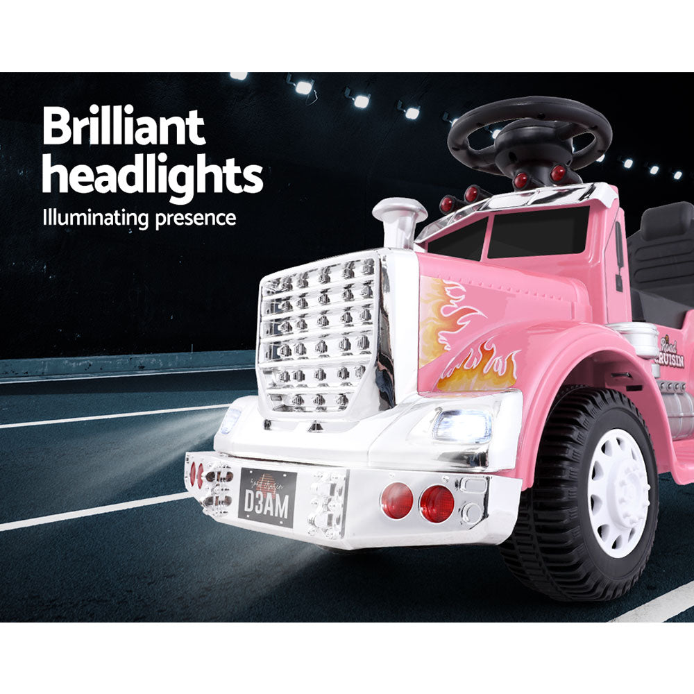 Rigo Kids Electric Ride On Truck 6V Pink - Cosy Abode