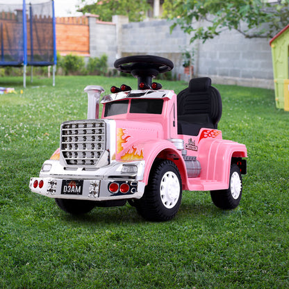 Rigo Kids Electric Ride On Truck 6V Pink - Cosy Abode