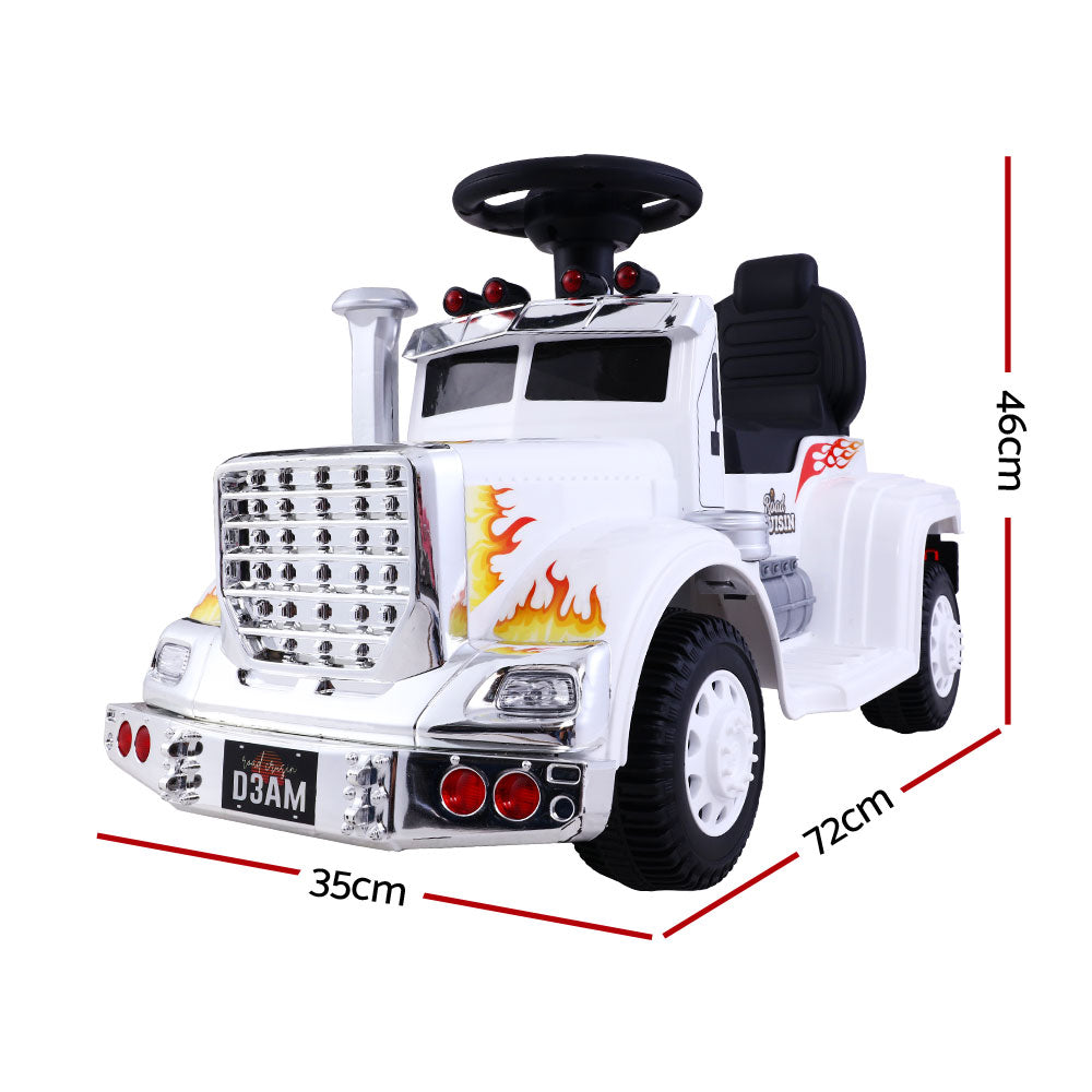 Rigo Kids Electric Ride On Truck 6V White - Cosy Abode