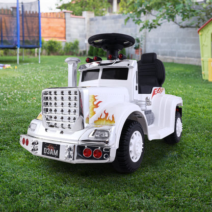 Rigo Kids Electric Ride On Truck 6V White - Cosy Abode